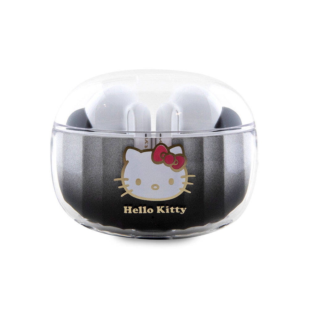 [RNZ-TA100952] Hello Kitty Orjinal Lisanslı Renk Geçişli Tasarım Elektroplating Logolu TWS Bluetooth Kulaklık (Siyah)