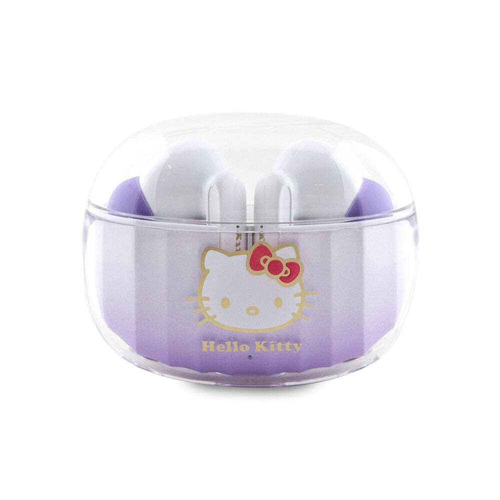 Hello Kitty Orjinal Lisanslı Renk Geçişli Tasarım Elektroplating Logolu TWS Bluetooth Kulaklık
