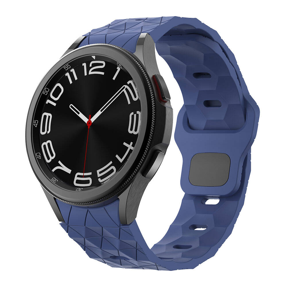 Samsung Galaxy Watch 5 40mm Uyumlu Zore KRD-116 20mm Futbol Desenli Spor Tasarımlı Silikon Kordon