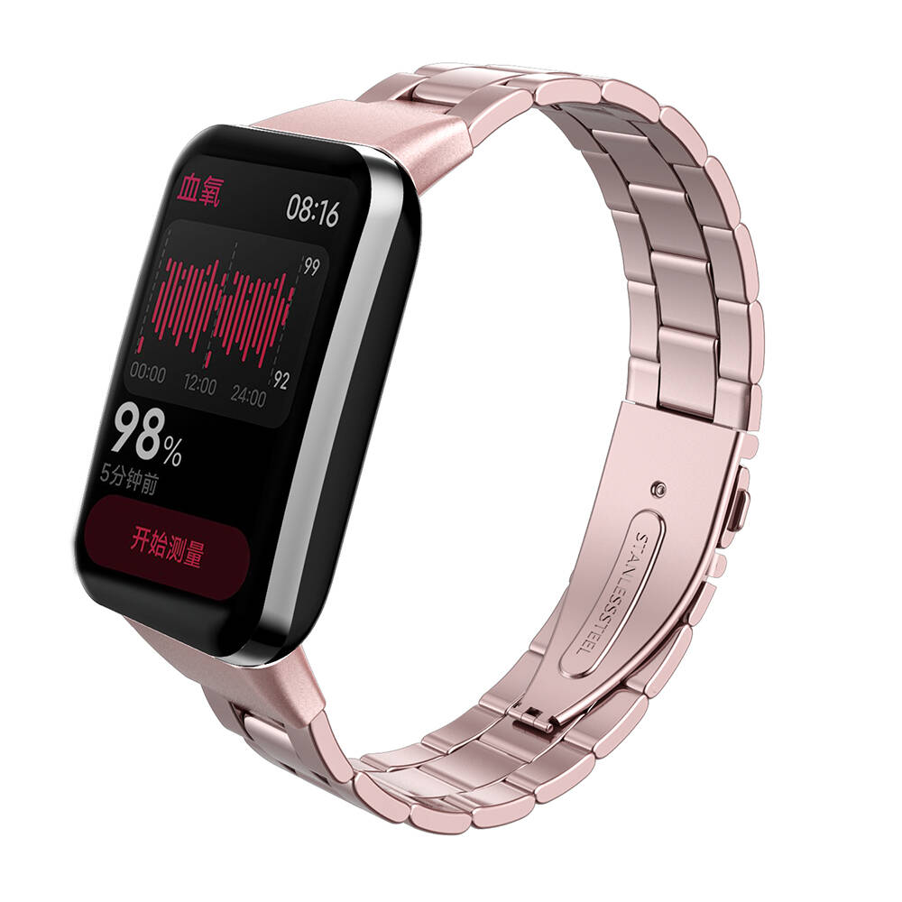 Xiaomi Mi Band 7 Pro Uyumlu KRD-04 Metal Kordon
