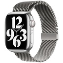 Apple Watch 7 45mm Uyumlu Zore KRD-121 Metal Hasır Kordon