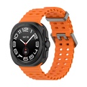 Samsung Galaxy Watch Ultra 47mm Uyumlu Zore KRD-118 Tırtıklı Tasarım Silikon Kordon