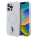 Apple iPhone 16 Pro Uyumlu Kılıf U.S. Polo Assn. Orjinal Lisanslı M-safe Şarj Özellikli IML Double Horse Logolu Ring Kapak