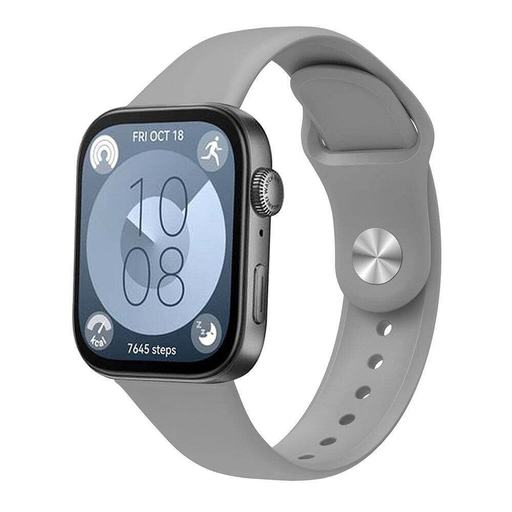 Huawei Watch Fit 3 Uyumlu KRD-11 22mm Silikon Kordon