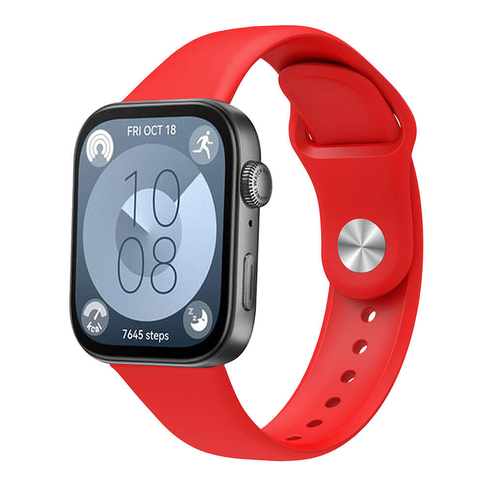 Huawei Watch Fit 3 Uyumlu KRD-11 22mm Silikon Kordon