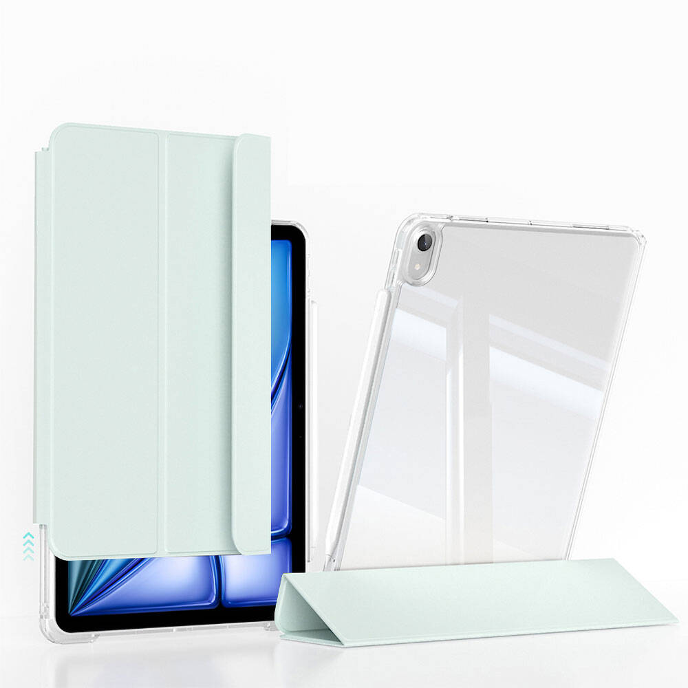 ​Apple iPad Air 13 2024 Uyumlu Kılıf Magnetik Ayrılabilen Airbagli Zore Sliding Tablet Kılıfı