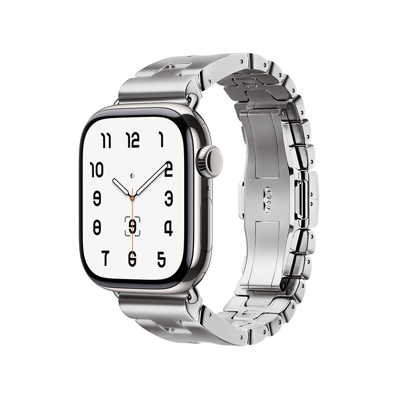 Apple Watch Ultra 49mm Uyumlu Zore KRD-125 Metal Kordon Strap Kayış