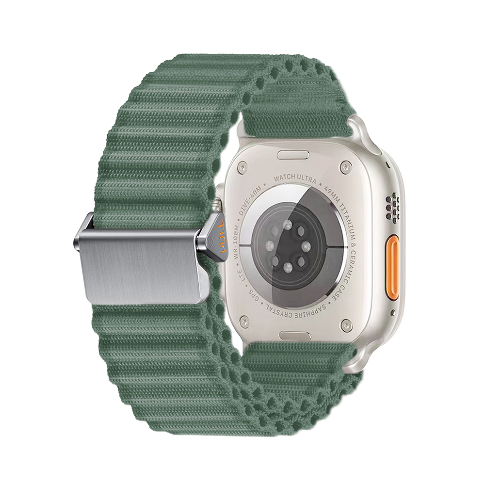 Apple Watch 10 46mm Uyumlu Zore KRD-123 Naylon Kumaş Hasır Örgülü Kordon