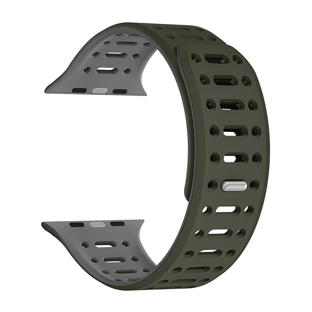 Apple Watch 10 42mm Uyumlu Zore KRD-124 Silikon Kordon Strap Kayış