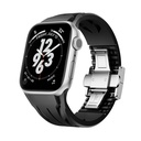 Apple Watch 10 46mm Uyumlu KRD-127 Metal Tokalı Silikon Kordon
