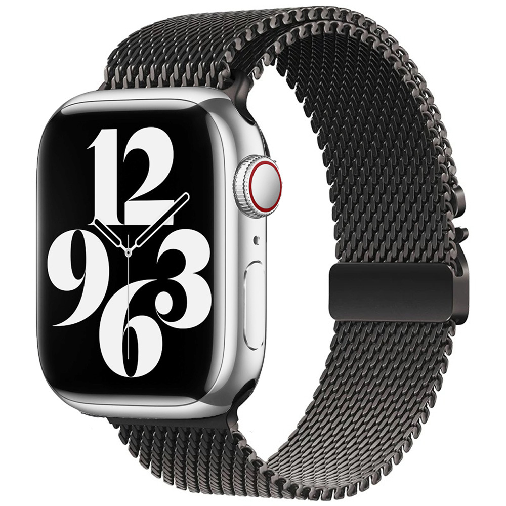 Apple Watch 10 42mm Uyumlu Zore KRD-121 Metal Hasır Kordon