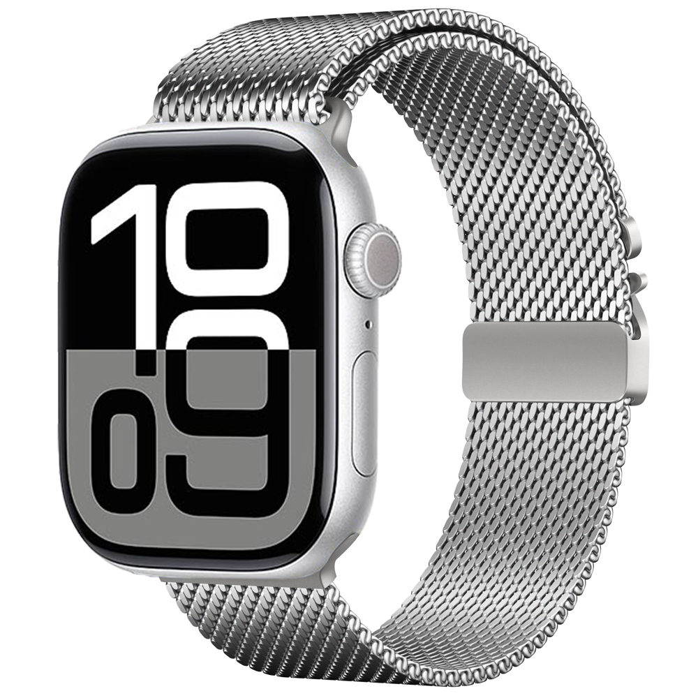 Apple Watch 10 42mm Uyumlu Zore KRD-121 Metal Hasır Kordon