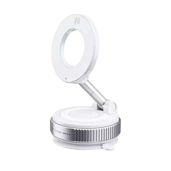 [RNZ-TA119909] Zore K007 360 Derece Dönebilen Vakum Özellikli Magnetik Telefon Tutucu (Beyaz)