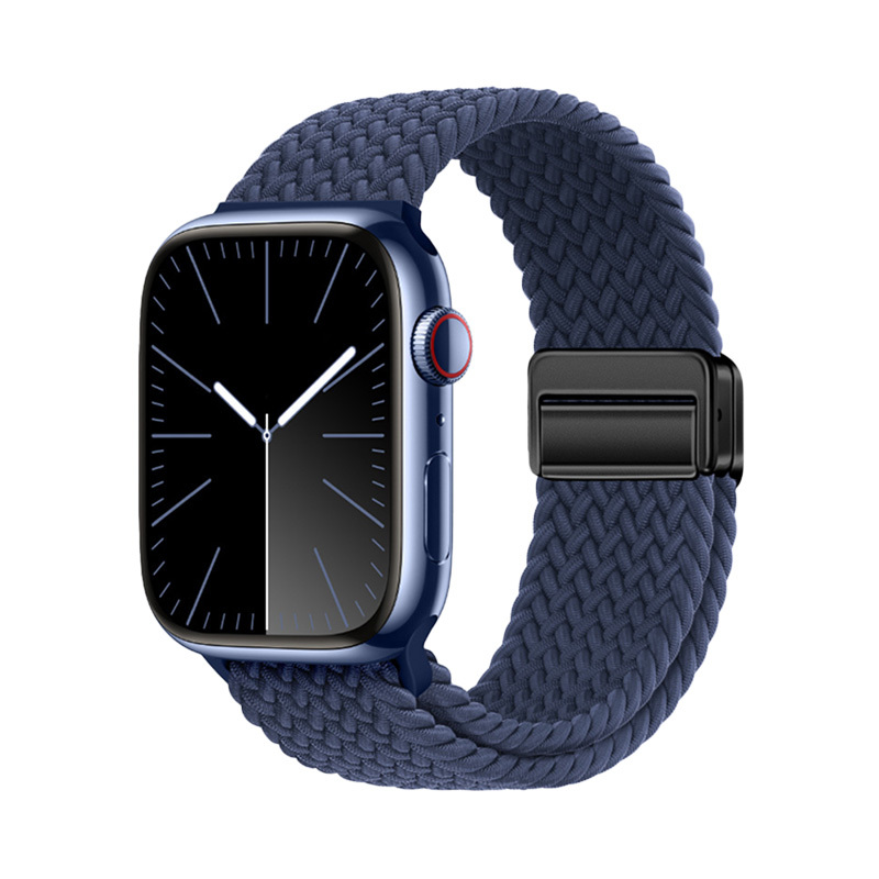 Apple Watch 10 46mm Uyumlu Zore KRD-134 Örgü Tasarımlı Hasır Kordon Strap Kayış