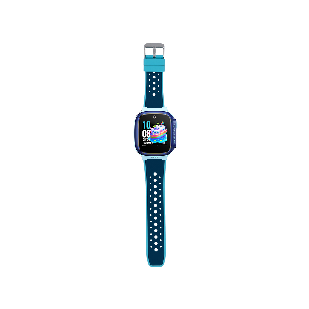 [RNZ-TA117468] Huawei Watch GT5 Pro 42mm Uyumlu Zore KRD-138 18mm Çocuklara Özel Silikon Strap Kayış (Mavi)