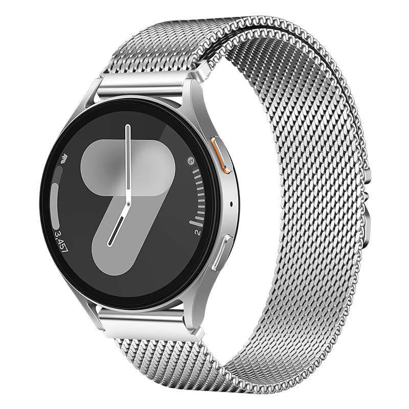 Samsung Galaxy Watch 3 45mm Uyumlu Zore KRD-25 Metal Hasır Kordon