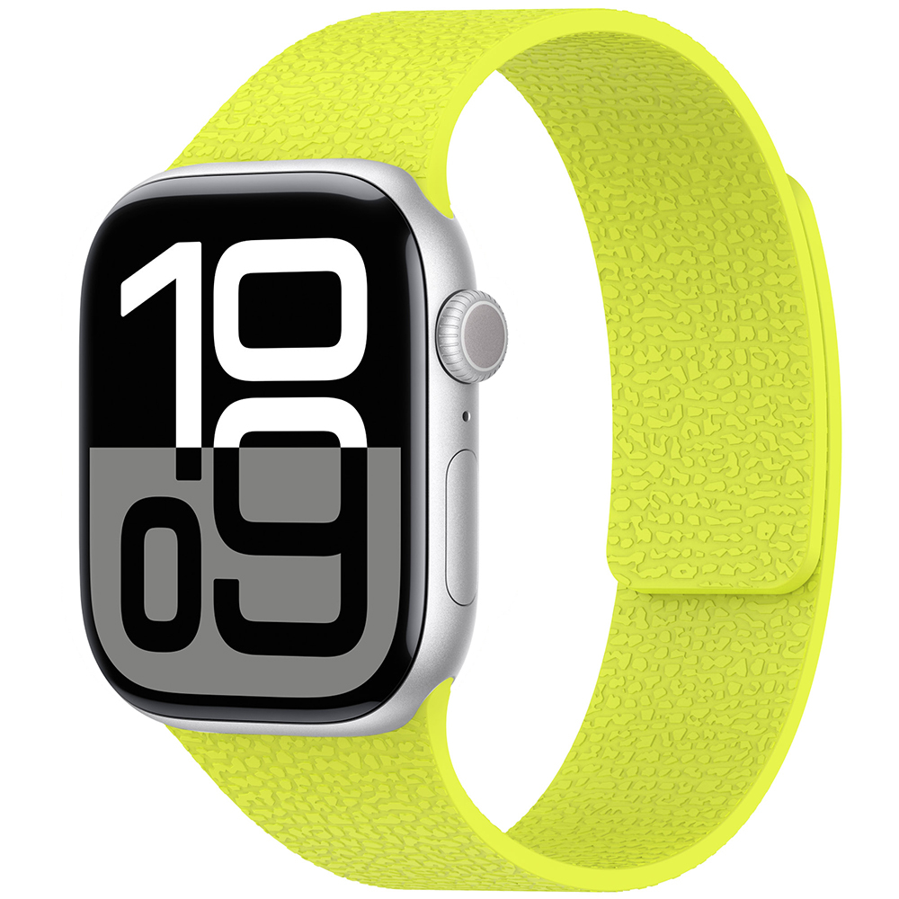 Apple Watch 10 46mm Uyumlu Zore KRD-136 Kabartma Desenli Silikon Kordon