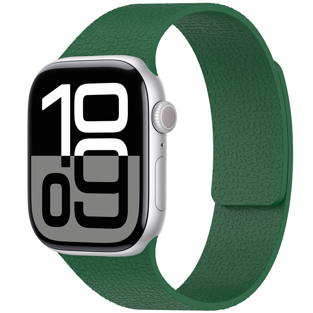 Apple Watch 10 46mm Uyumlu Zore KRD-136 Kabartma Desenli Silikon Kordon