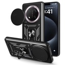 Honor Magic 7 Lite Uyumlu Kılıf Magnetik Standlı Kamera Korumalı Zore Sürgülü Vega Kapak