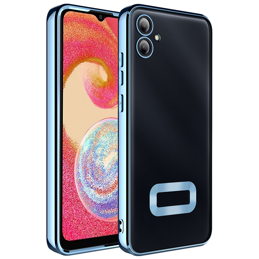Samsung Galaxy A07 Uyumlu Kılıf Kamera Korumalı Logo Gösteren Zore Omega Kapak