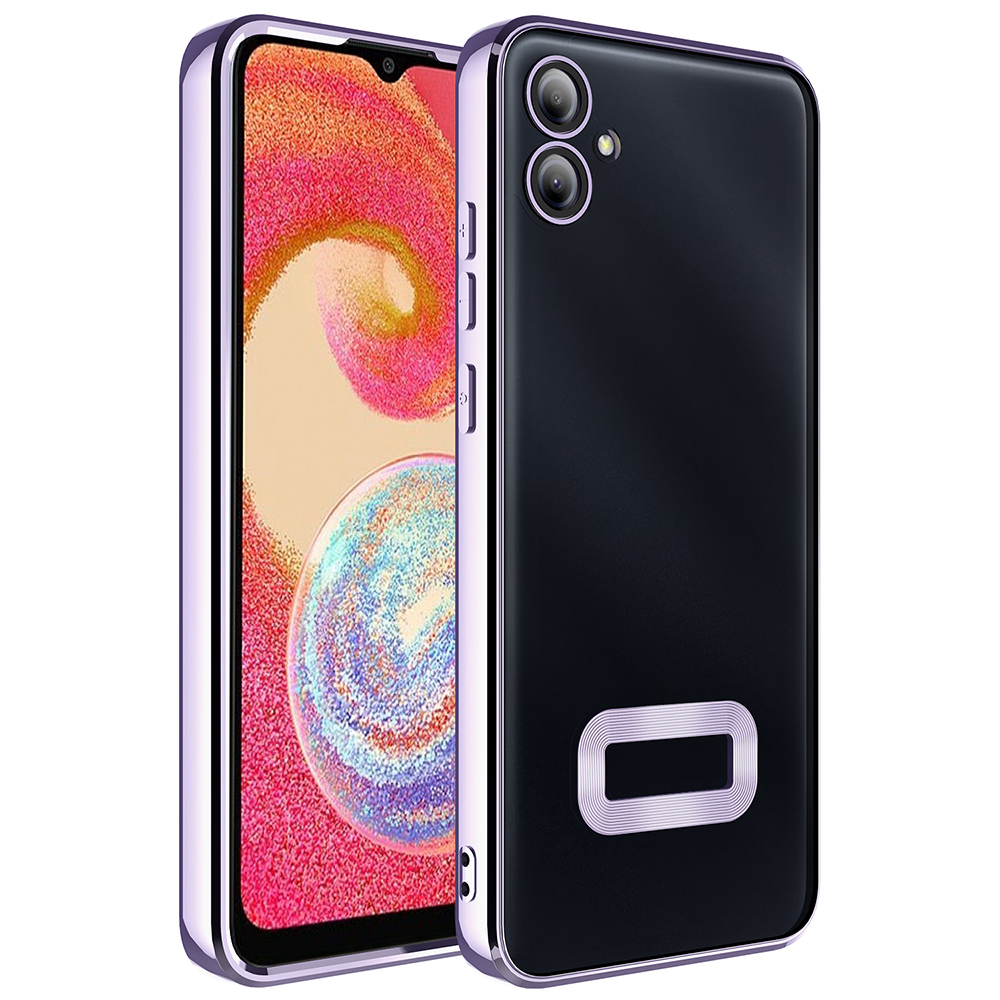 Samsung Galaxy A07 Uyumlu Kılıf Kamera Korumalı Logo Gösteren Zore Omega Kapak