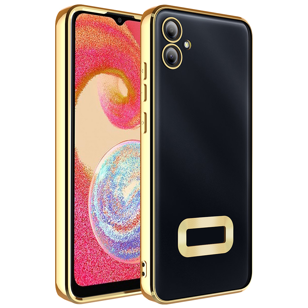 Samsung Galaxy A07 Uyumlu Kılıf Kamera Korumalı Logo Gösteren Zore Omega Kapak