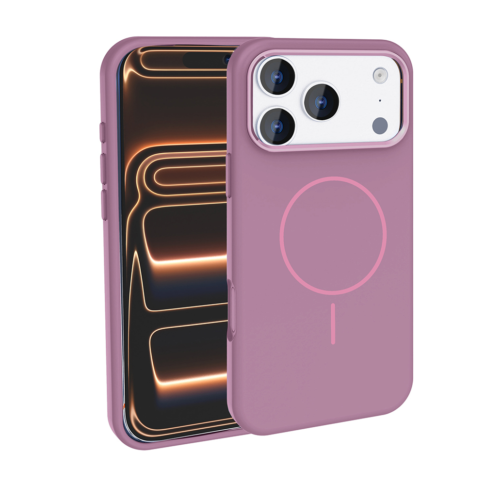 Apple iPhone 17 Pro Max Uyumlu Kılıf M-Safe Şarj Özellikli Metal Kamera Çerçeveli Zore Edi Silikon Kapak