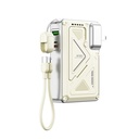 Wiwu Wi-P057 Knight Serisi Taşınabilir Wireless Type-C ve Lightning Kablolu Standlı PD Powerbank 35W 10000mAh