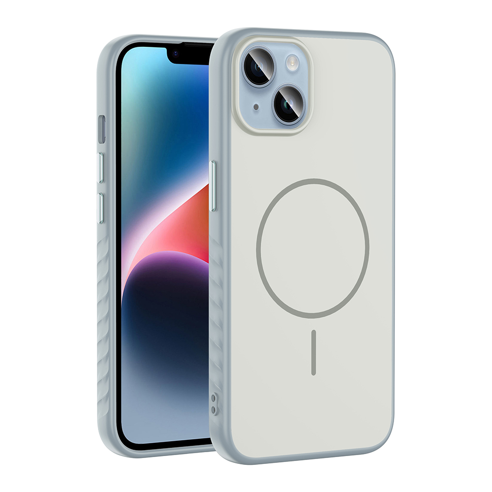 Apple iPhone 15 Uyumlu Kılıf M-safe Şarj Özellikli Zore Tea Kapak