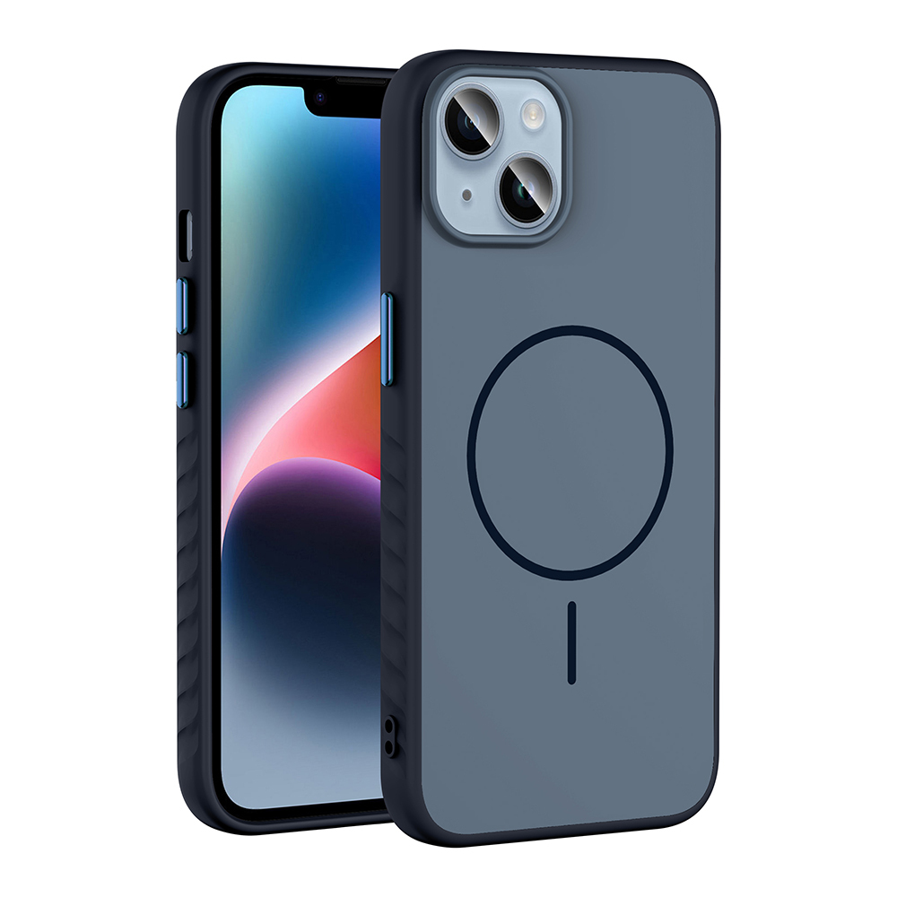 Apple iPhone 15 Uyumlu Kılıf M-safe Şarj Özellikli Zore Tea Kapak