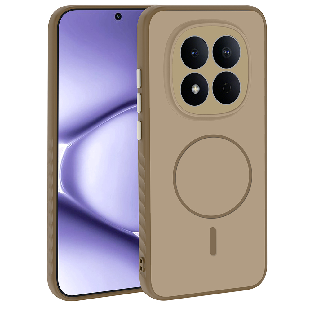 Xiaomi Redmi Note 15 Pro Uyumlu Kılıf M-safe Şarj Özellikli Zore Tea Kapak