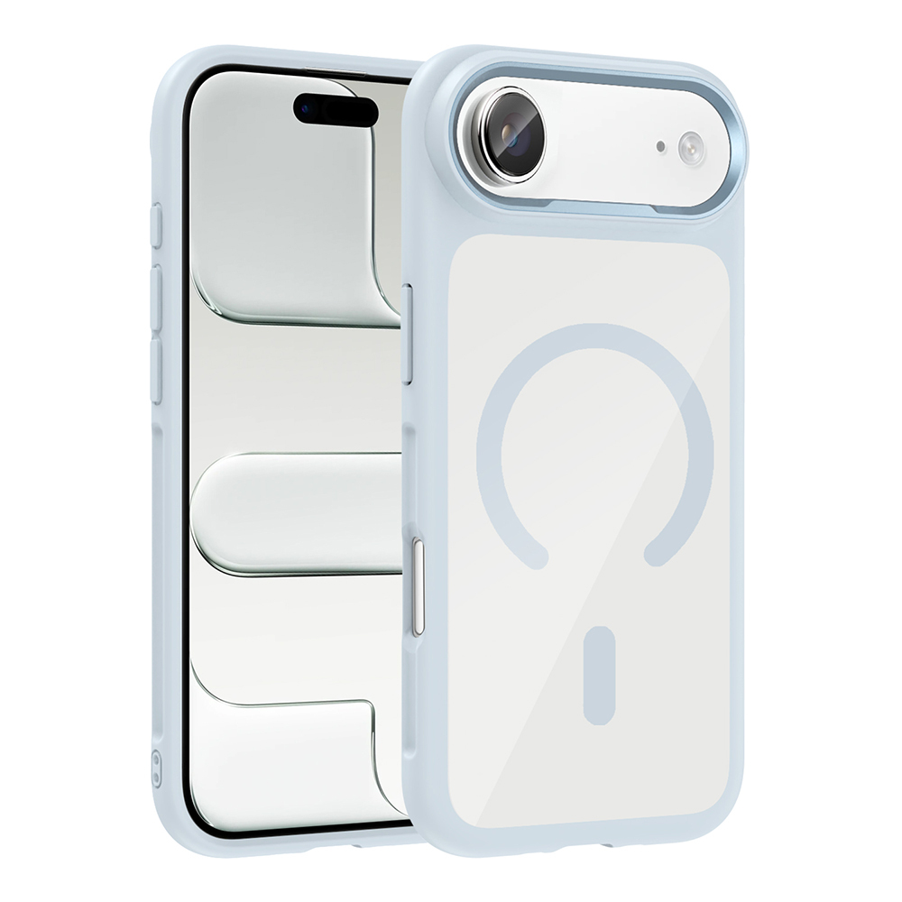 Apple iPhone 17 Air Uyumlu Kılıf M-Safe Şarj Özellikli Metal Kamera Çerçeveli Zore Tiko Kapak