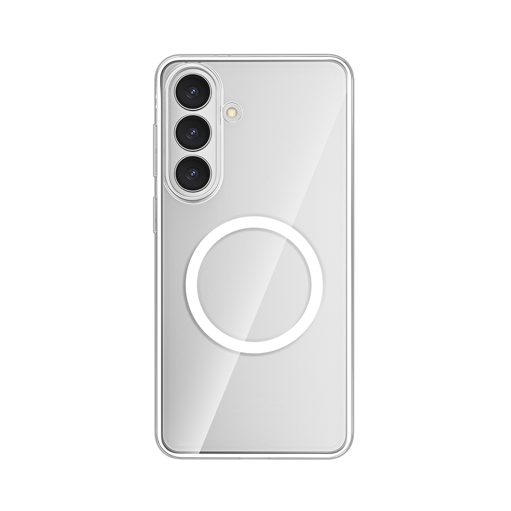 Samsung Galaxy S26 Plus Uyumlu Kılıf M-safe Şarj Özellikli Transparan Sert PC Wlons Pita Kapak