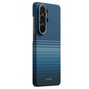 Samsung Galaxy S26 Ultra Uyumlu Kılıf M-safe Şarj Özellikli Aramid Fiber Pitaka Tactile Woven Sunset-Moonrise Serisi Kapak