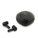 Guess Orjinal Lisanslı PU 4G Desenli Klasik Metal Yazı Logolu TWS Kulak İçi Bluetooth Kulaklık