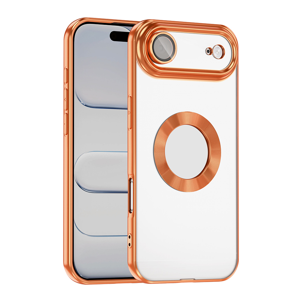 Apple iPhone 17 Air Uyumlu Kılıf Kamera Korumalı Logo Gösteren Zore Omega Kapak