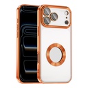 Apple iPhone 17 Pro Uyumlu Kılıf Kamera Korumalı Logo Gösteren Zore Omega Kapak