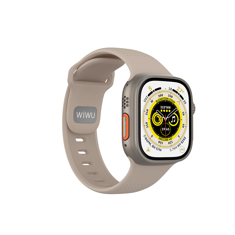 Apple Watch 42mm Uyumlu Wiwu Wi-WB0201 Comf Secur Serisi Silikon Kordon