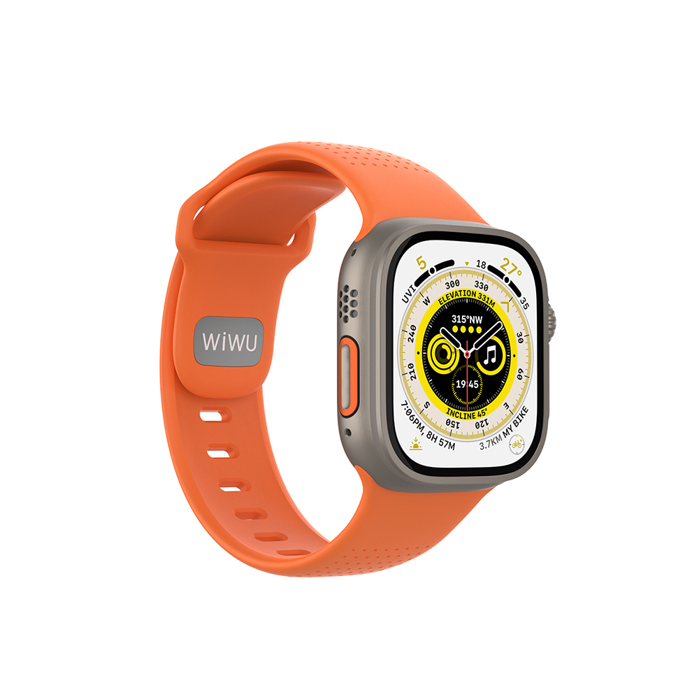 Apple Watch 42mm Uyumlu Wiwu Wi-WB0201 Comf Secur Serisi Silikon Kordon
