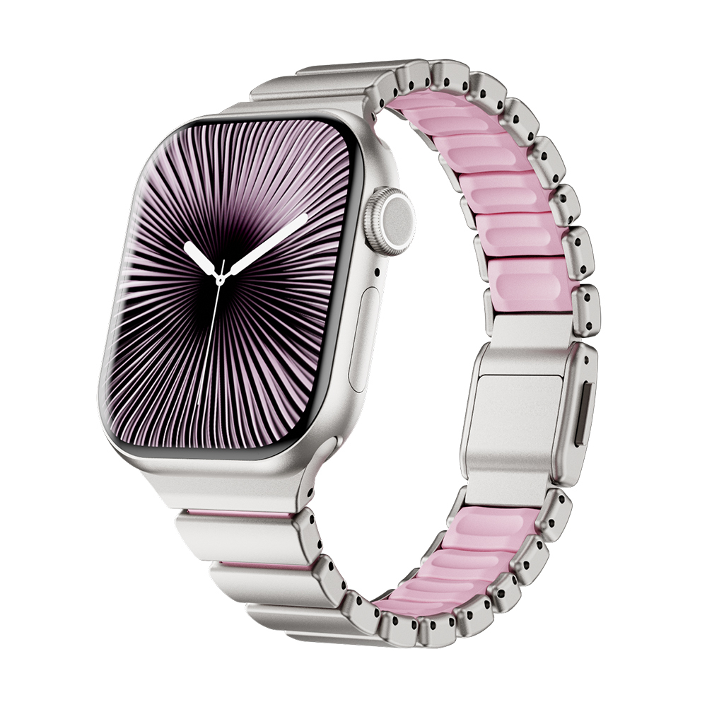 Apple Watch 38mm Uyumlu Zore KRD-149 Metal Silikon Kordon