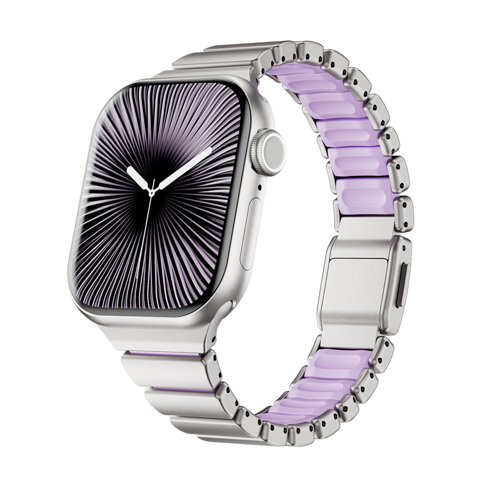 Apple Watch 38mm Uyumlu Zore KRD-149 Metal Silikon Kordon