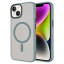 Apple iPhone 15 Uyumlu Kılıf Mat Arka Yüzey Wireless Şarj Özellikli Zore Flet M-safe Kapak