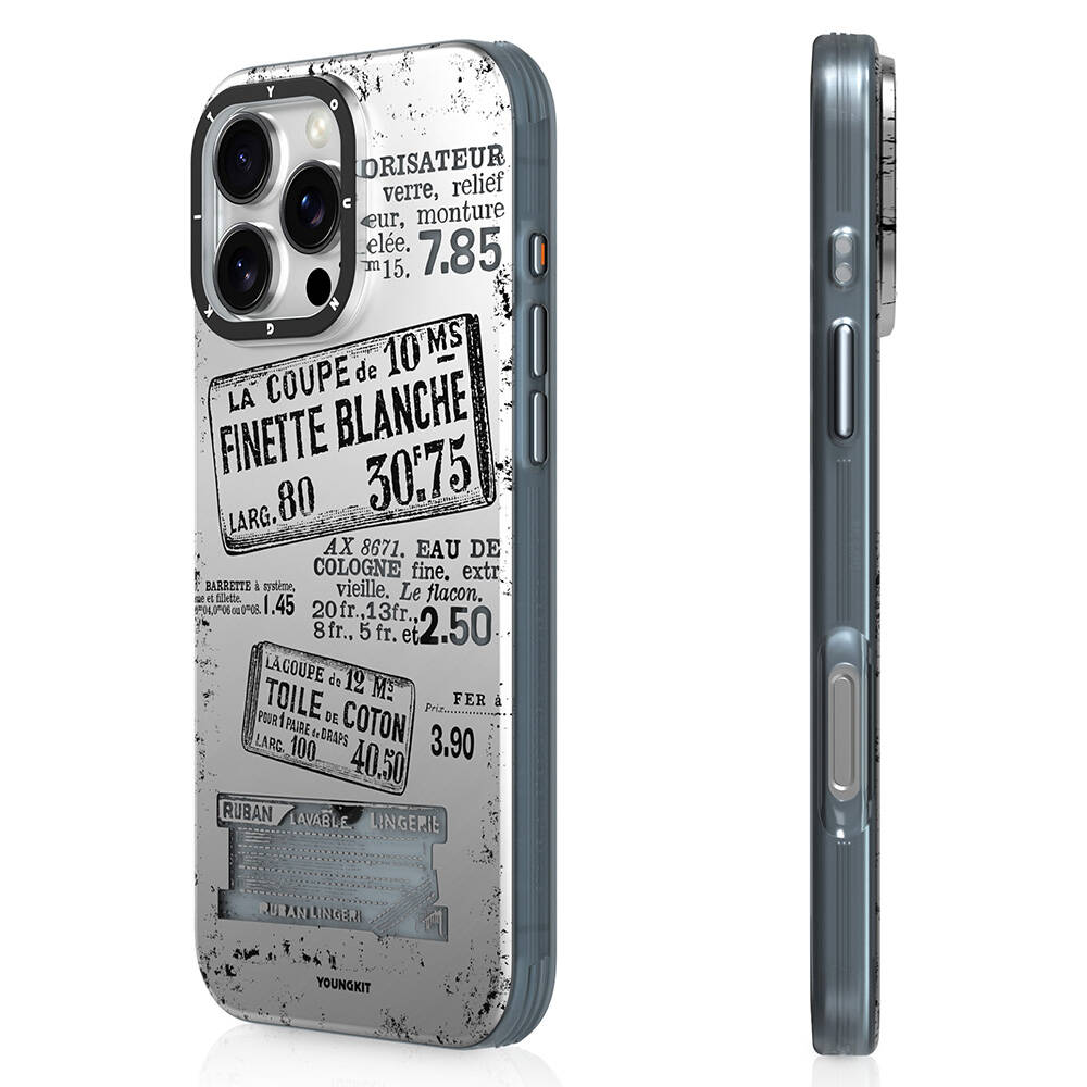 [RNZ-TA109455] Apple iPhone 16 Pro Uyumlu Kılıf M-safe Şarj Özellikli Youngkit Literary Serisi Retro Magz Kapak
