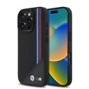 Apple iPhone 16 Pro Max Uyumlu Kılıf BMW Orjinal Lisanslı M-safe Şarj Özellikli M Logolu Üç Çizgili Dikiş Detaylı Meshed Tricolor Stripes Kapak