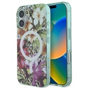 Apple iPhone 16 Uyumlu Kılıf Guess Orjinal Lisanslı M-safe Şarj Özellikli IML Baskılı Jungle Ring Kapak