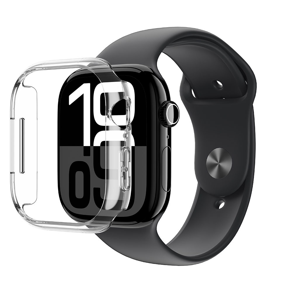 [RNZ-TA116410] Apple Watch 10 42mm Uyumlu Amazingthing Radix Minimal FrameLite Sert PC Kasa Koruyucu