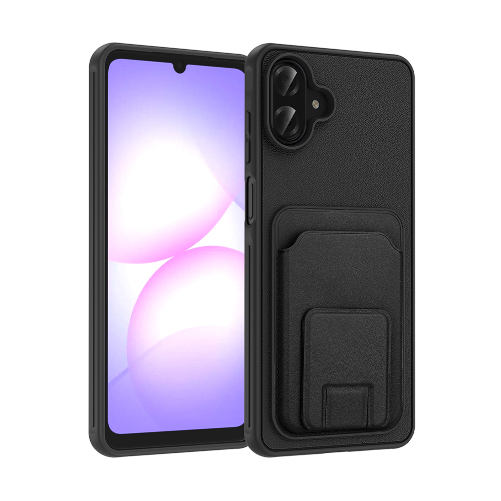 Samsung Galaxy A07 Uyumlu Kılıf Kartlıklı TPU Zore Bikart Kapak