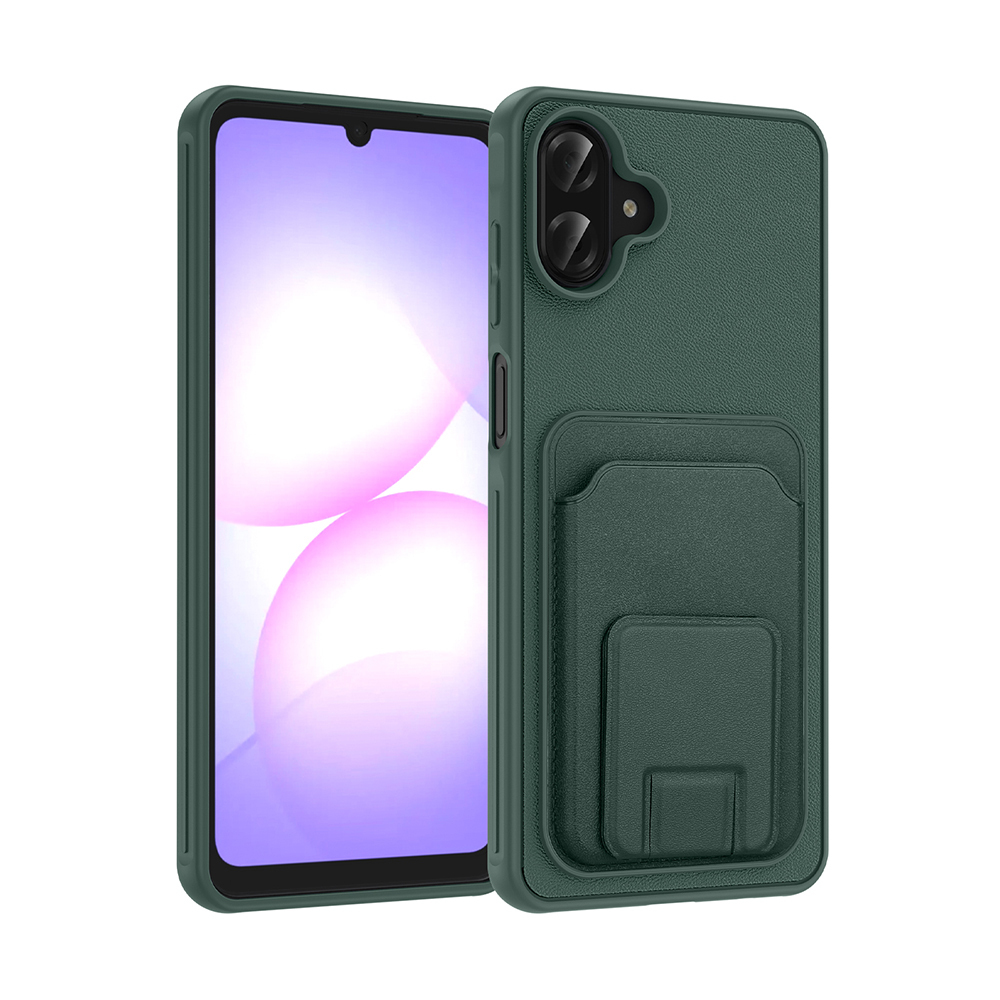 Samsung Galaxy A07 Uyumlu Kılıf Kartlıklı TPU Zore Bikart Kapak