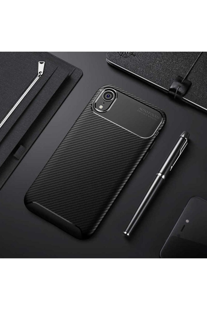 [RNZ-TA15031] Apple iPhone XR Uyumlu Kılıf Zore Negro Silikon Kapak (Siyah)
