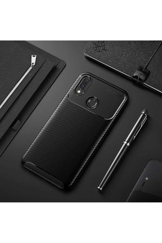 [RNZ-TA15037] Huawei Honor Play Uyumlu Kılıf Zore Negro Silikon Kapak (Siyah)
